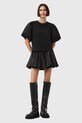 Βαμβακερό μπλουζάκι AllSaints JESS W031JD μαύρο
