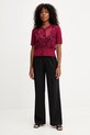 Πλεκτή ζακέτα Morgan MYONG κόκκινο AW25