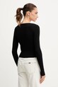Odzież Miss Sixty sweter z domieszką jedwabiu 6S2RJ22900 czarny