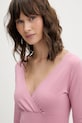 Tričko s dlhým rukávom Hollister Co. ružová KI339.5066.620