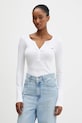Tričko s dlhým rukávom Hollister Co. biela KI339.5257.100