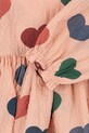 Konges Sløjd bluzka dziecięca ELIN BLOUSE GOTS KS103793.9BYA różowy