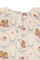 Dziewczynka Konges Sløjd bluzka bawełniana dziecięca COCO BLOUSE GOTS KS103757.9BYA beżowy