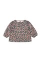 Konges Sløjd bluzka bawełniana dziecięca DREY SLIT BLOUSE GOTS wzorzyste multicolor KS103786.9BYA