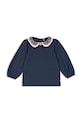 Παιδική βαμβακερή μπλούζα Konges Sløjd PAMI BLOUSE GOTS μακρύ σκούρο μπλε KS103955.9BYA