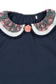Dziewczynka Konges Sløjd bluzka bawełniana dziecięca PAMI BLOUSE GOTS KS103955.9BYA granatowy