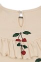 Μπλουζάκι Konges Sløjd MALLI GLITTER BLOUSE GOTS μπεζ KS103892.9BYA