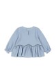 Παιδική μπλούζα Konges Sløjd AVA BLOUSE GOTS KS104070.9BYA μπλε AW25