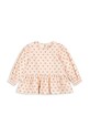 Konges Sløjd bluzka dziecięca CIANNA BLOUSE GOTS casual beżowy KS103754.9BYA