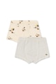Konges Sløjd bokserki dziecięce BASIC 2 PACK BOY BOXERS GOTS 2-pack Planet friendly beżowy KS103693.9BYA