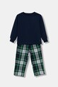 Polo Ralph Lauren piżama bawełniana dziecięca wzorzyste granatowy 8P0282