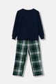Polo Ralph Lauren piżama bawełniana dziecięca wzorzyste granatowy 9P0282