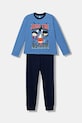 United Colors of Benetton set de pijama de bumbac pentru copii set albastru 3VR50P08V.G.seasonal