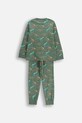 Coccodrillo piżama bawełniana dziecięca ZC5448109PJS zielony AW25