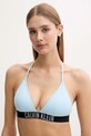 Kupaći grudnjak Calvin Klein bez uzorka plava LV00Q62854