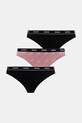 HUGO tanga de bumbac 3-pack tanga roz 50545703