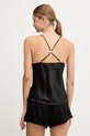 Chantelle top piżamowy jedwabny XPLICIT C01VI5 czarny AW25