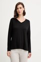 Chantelle longsleeve de pijama LORAINE munte negru FNALJ0