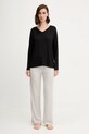Chantelle longsleeve de pijama LORAINE FNALJ0 negru AW25