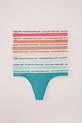 women'secret stringi bawełniane 7-pack 4939030 turkusowy AW25