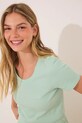 Odzież women'secret piżama bawełniana 3599209 zielony
