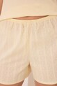 women'secret piżama bawełniana żółty 3599208
