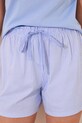 Odzież women'secret piżama bawełniana 3599220 niebieski