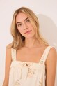 women'secret koszula nocna bawełniana 4449089 beżowy AW25