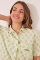 Odzież women'secret piżama bawełniana 3599199 zielony