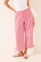 women'secret spodnie piżamowe bawełniane 3709664 bordowy AW25