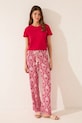 women'secret spodnie piżamowe tkanina czerwony 3709677