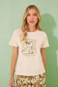 women'secret piżama SNOOPY nadruk beżowy 3139906