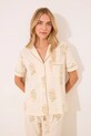 women'secret piżama bawełniana 3139884 beżowy AW25