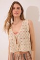 women'secret kamizelka bawełniana bawełna brązowy 3149938