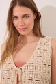 women'secret kamizelka bawełniana 3149938 brązowy AW25