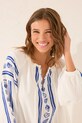women'secret sukienka plażowa bawełniana 5549942 granatowy AW25