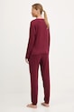 Oblečenie Bavlnené pyžamo United Colors of Benetton 35VB3P048 burgundské