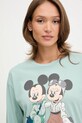 Хлопковая пижама United Colors of Benetton бирюзовый 30963P049