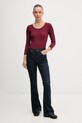 Body United Colors of Benetton 3P2Y3B005 burgundské AW25