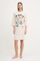 United Colors of Benetton cămașă de noapte camasa de noapte bej 3Y5E3C01G