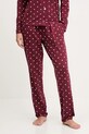 United Colors of Benetton pantaloni de pijama fund burgundia 3ZMB3F04P