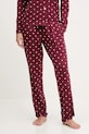 Пижамные брюки United Colors of Benetton трикотаж бордо 3ZMB3F04P