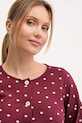 United Colors of Benetton cămașă de pijama burgundia 3ZMB3M07R