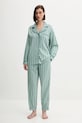 United Colors of Benetton pantaloni de plajă din bumbac 4MYG3F00M turcoaz AW25