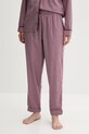 United Colors of Benetton pantaloni de plajă din bumbac fund burgundia 4MYG3F00M