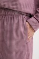 United Colors of Benetton pantaloni de plajă din bumbac burgundia 4MYG3F00M