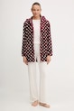 United Colors of Benetton szlafrok 6FK81800U bordowy AW25