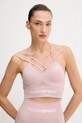 PLEIN SPORT biustonosz sportowy różowy FAEC.WJU0086.STE003N