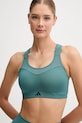 adidas Performance biustonosz sportowy POWER turkusowy JX8844