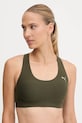 Puma biustonosz sportowy bez fiszbinów zielony 527462